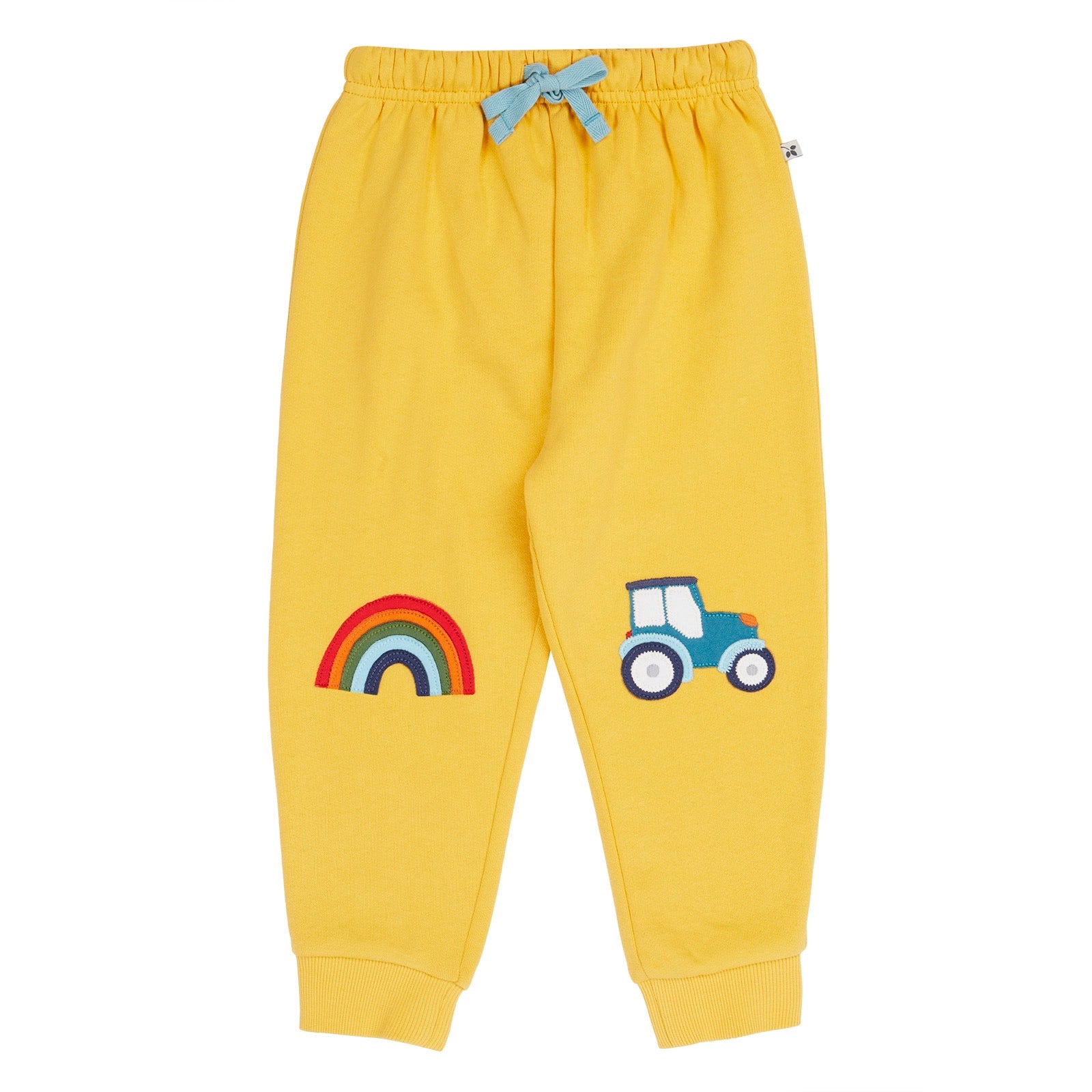 Frugi Infant Tractor Joggers Yellow