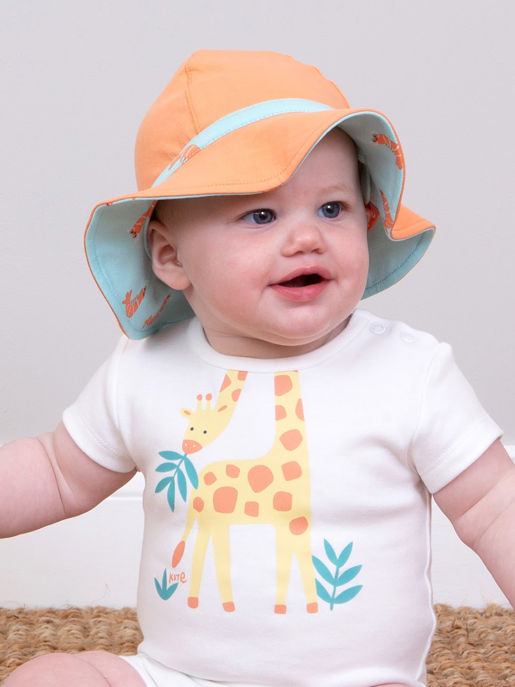 Kite Little Shrimp Baby Sun Hat 3266 Clothing 0-6M / Aqua,6-12M / Aqua,12-24M / Aqua