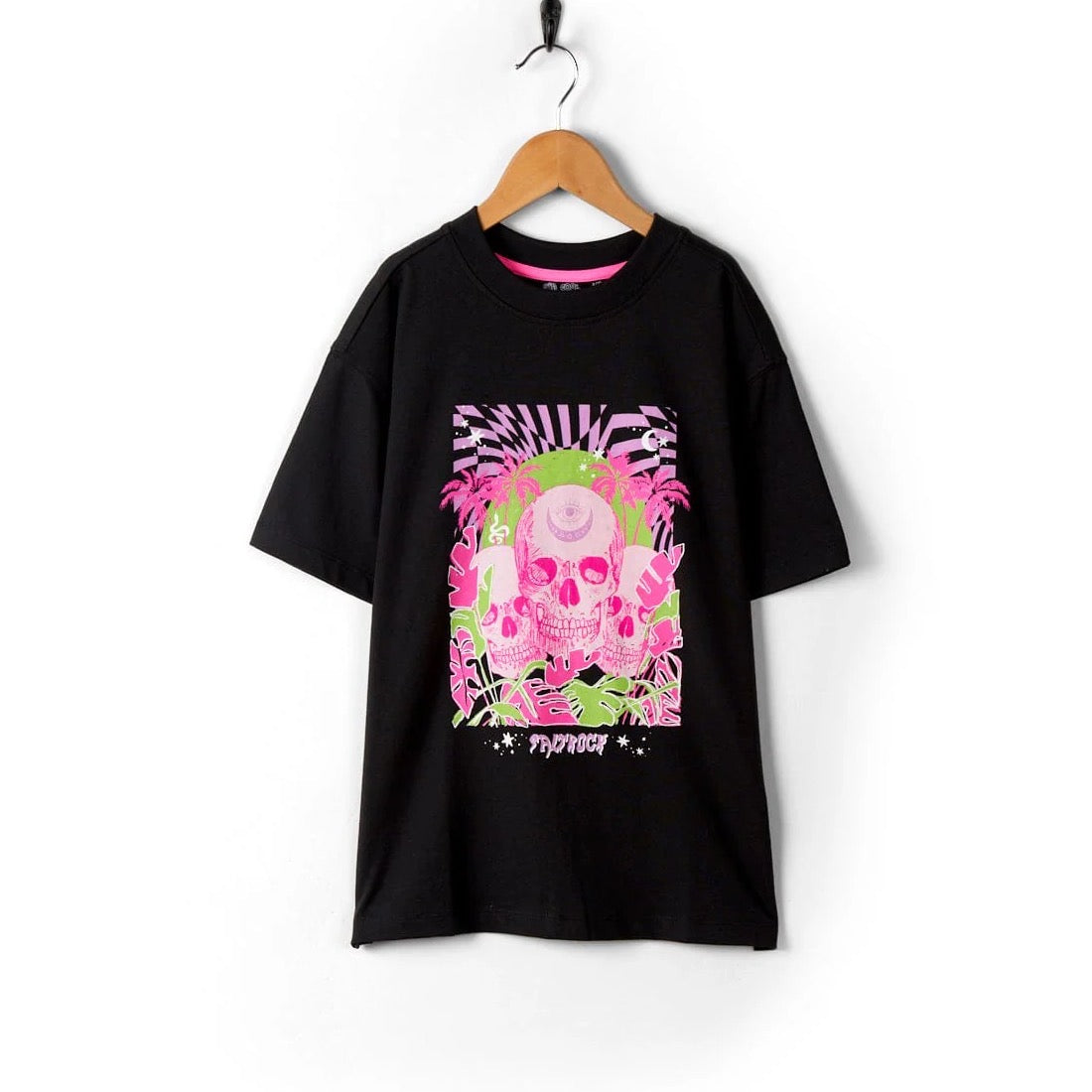 Saltrock Girls Mystic Skulls T-Shirt Clothing 11/12YRS / Black