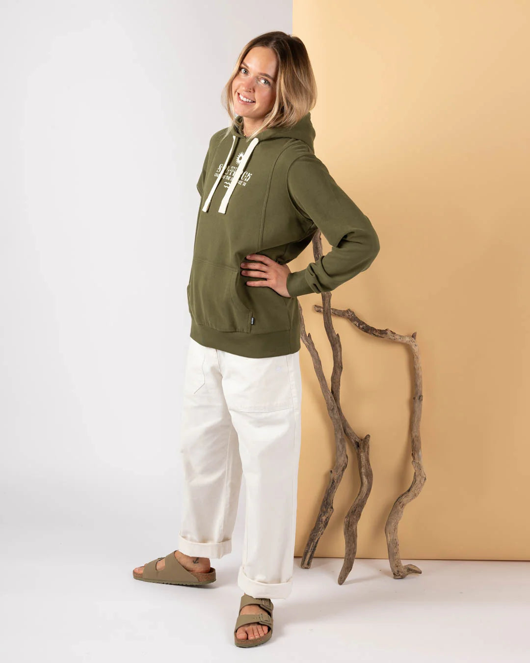 Saltrock Womens Solace Hoodie Hwf22501053 Khaki Clothing XS ADULT / Khaki,SMALL ADULT / Khaki,MEDIUM ADULT / Khaki,LARGE ADULT / Khaki