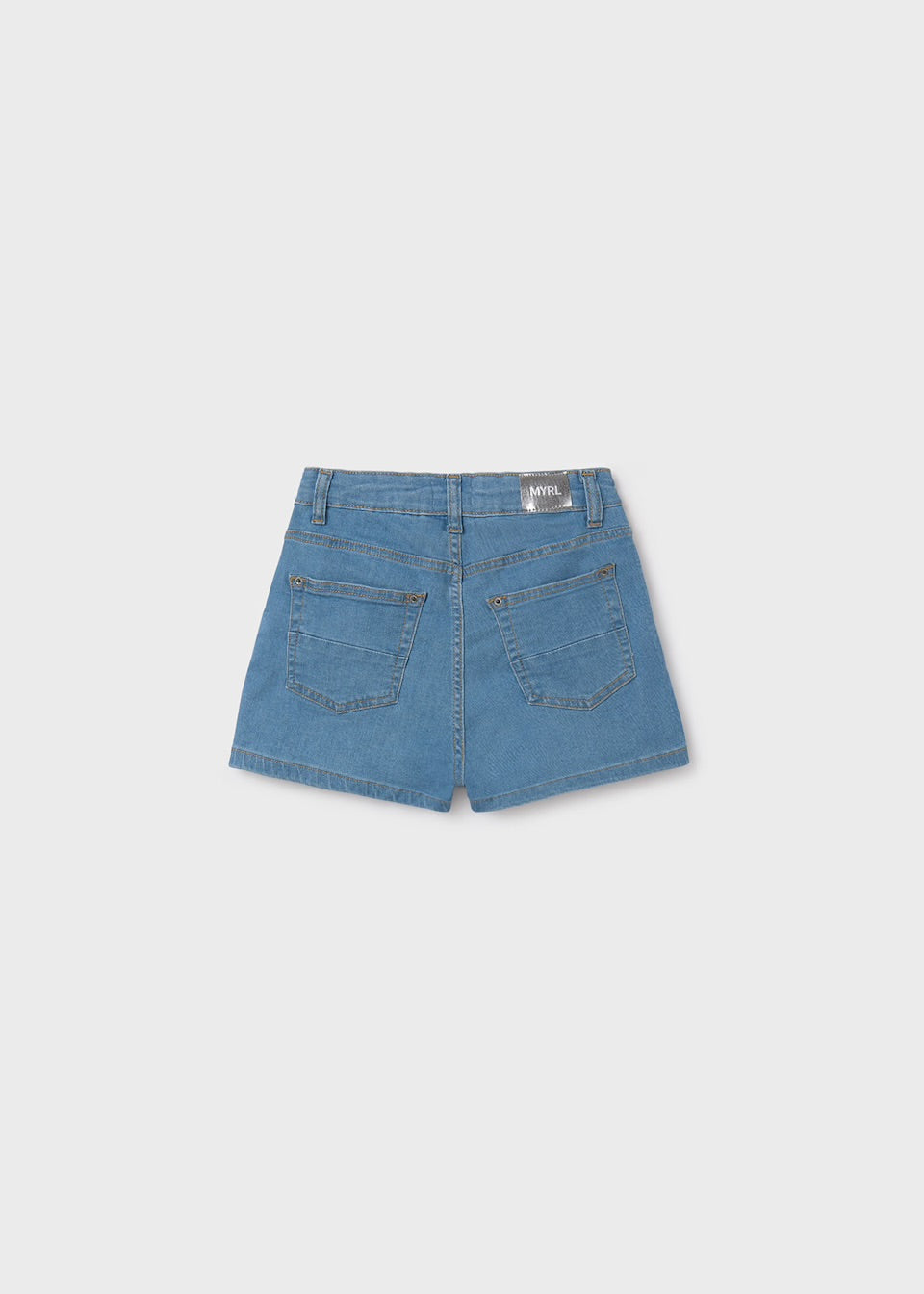 Mayoral Older Girls Denim Shorts 235 Light Denim Ss25 Clothing 10YRS / Light Denim,12YRS / Light Denim,14YRS / Light Denim