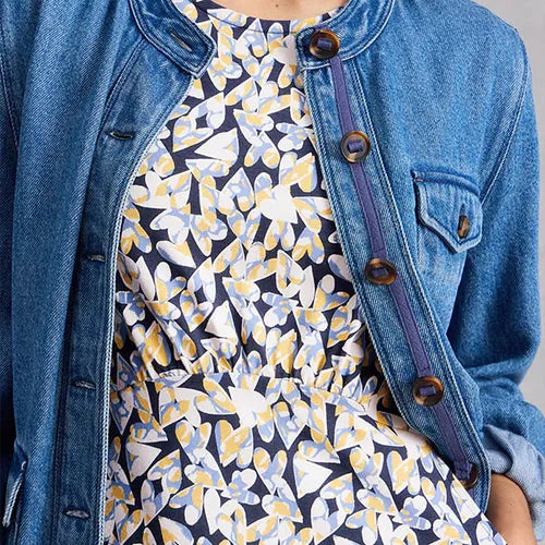 White Stuff Olivia Jersey Dress 445192 Blue Print Clothing UK8 / Blue,UK10 / Blue,UK12 / Blue,UK14 / Blue,UK16 / Blue,UK18 / Blue