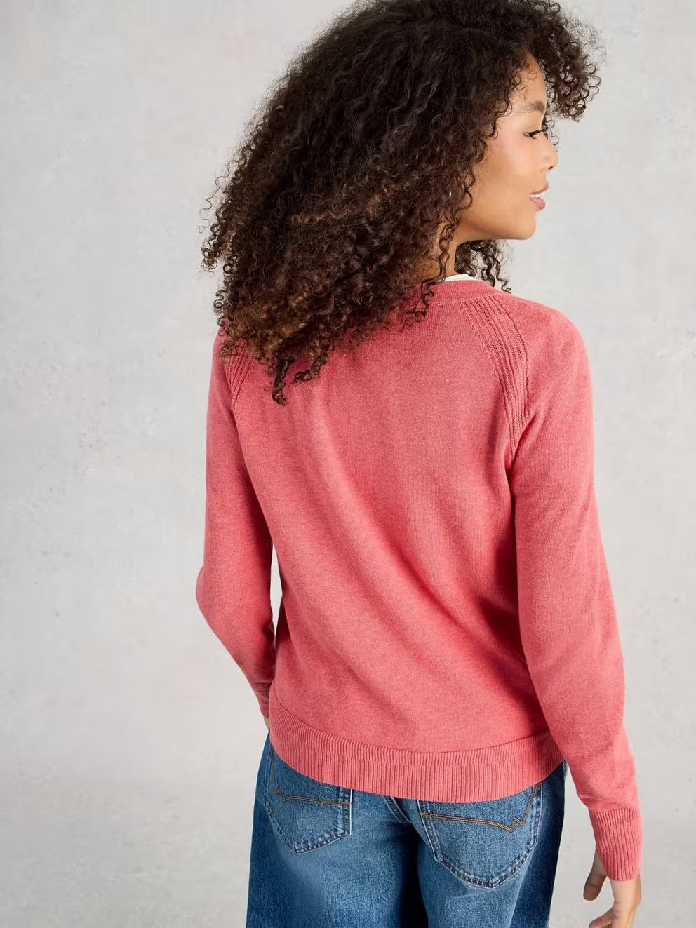 White Stuff Womens Lulu Cardigan 445398 Mid Pink Clothing UK8 / Pink,UK10 / Pink,UK12 / Pink,UK14 / Pink,UK16 / Pink,UK18 / Pink
