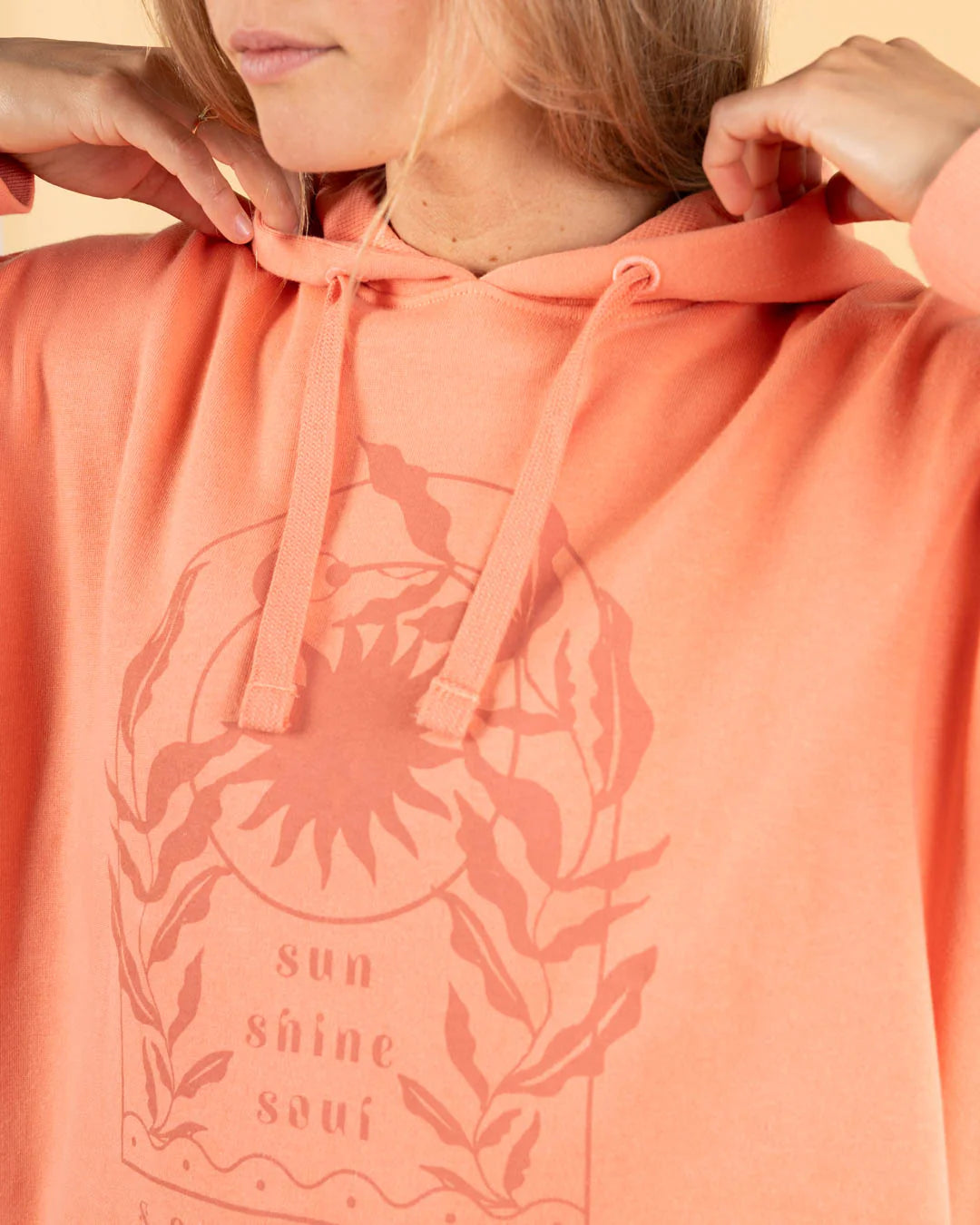 Saltrock Womens Sunshine Soul Hoodie Hwf22501065 Clothing XS ADULT / Coral,SMALL ADULT / Coral,MEDIUM ADULT / Coral,LARGE ADULT / Coral