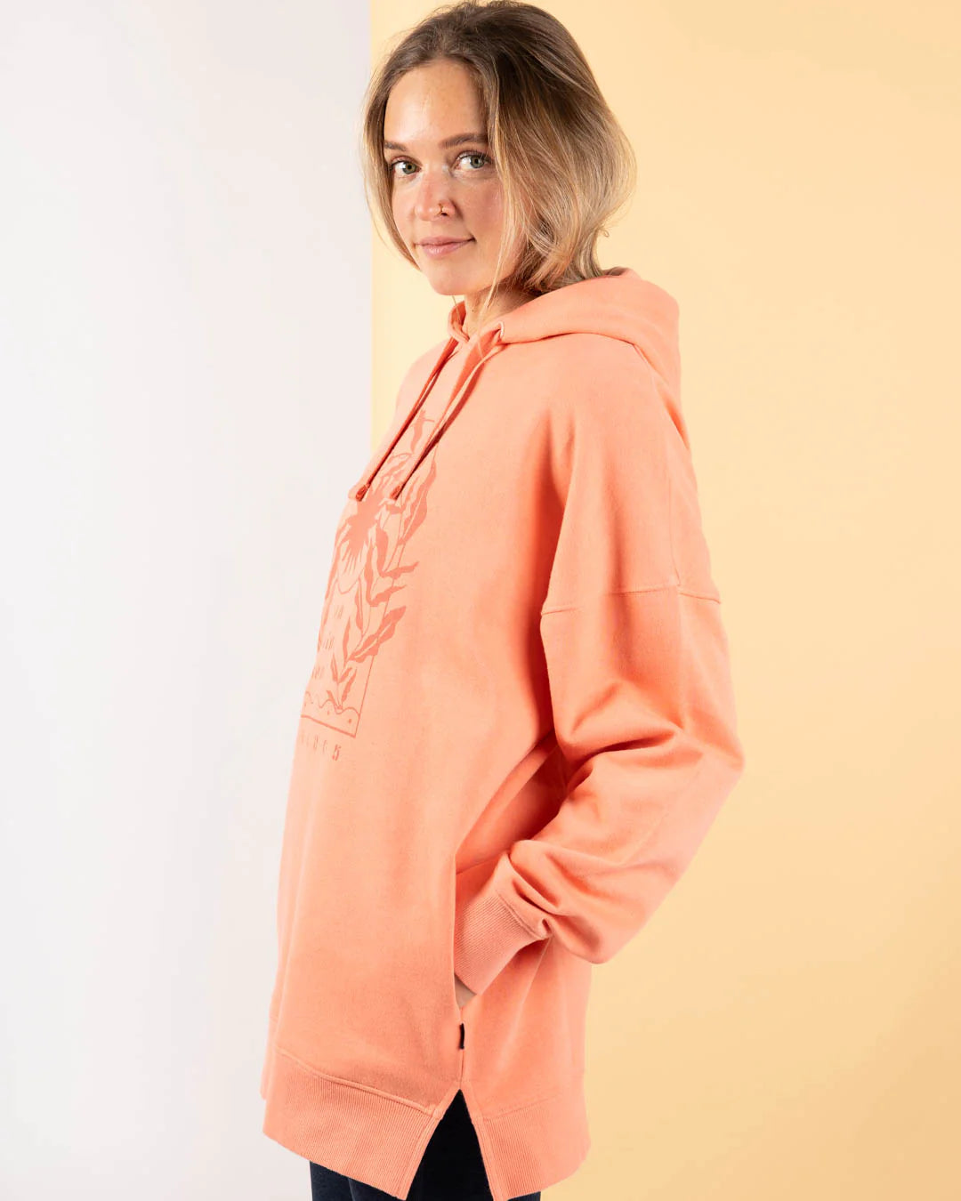Saltrock Womens Sunshine Soul Hoodie Hwf22501065 Clothing XS ADULT / Coral,SMALL ADULT / Coral,MEDIUM ADULT / Coral,LARGE ADULT / Coral