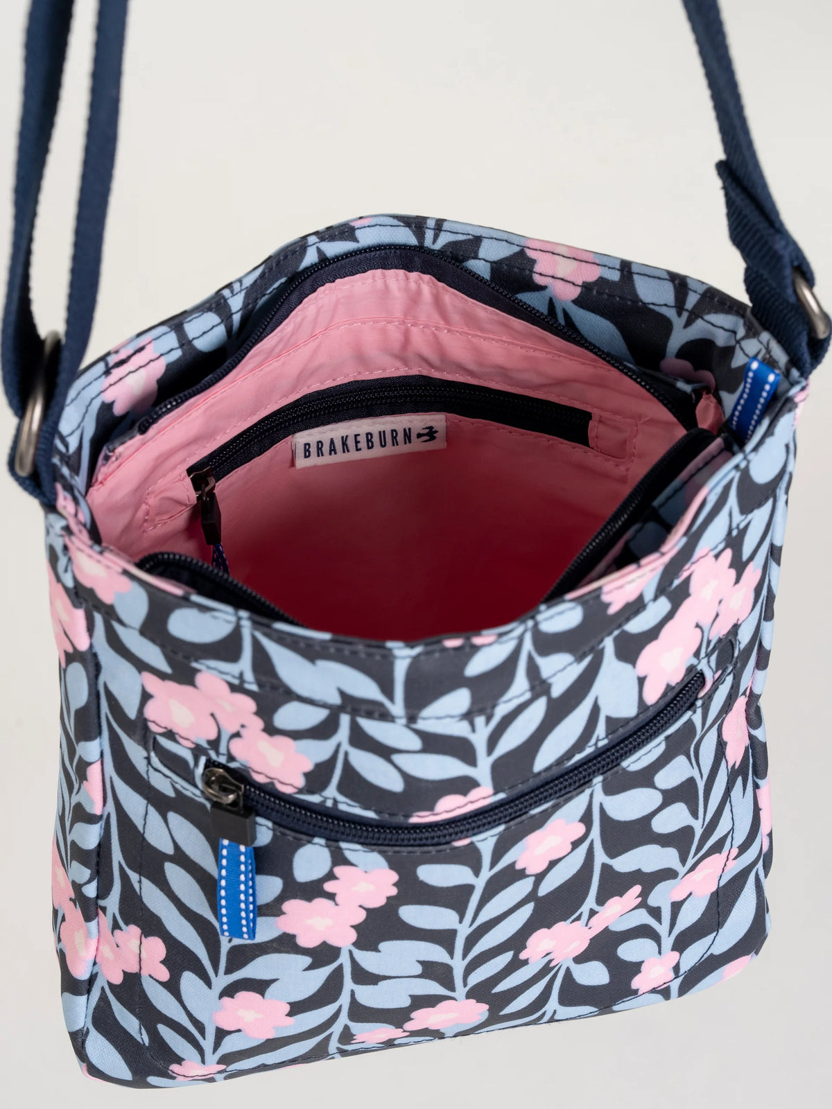 Brakeburn Midnight Vine Printed Cross Body Bag