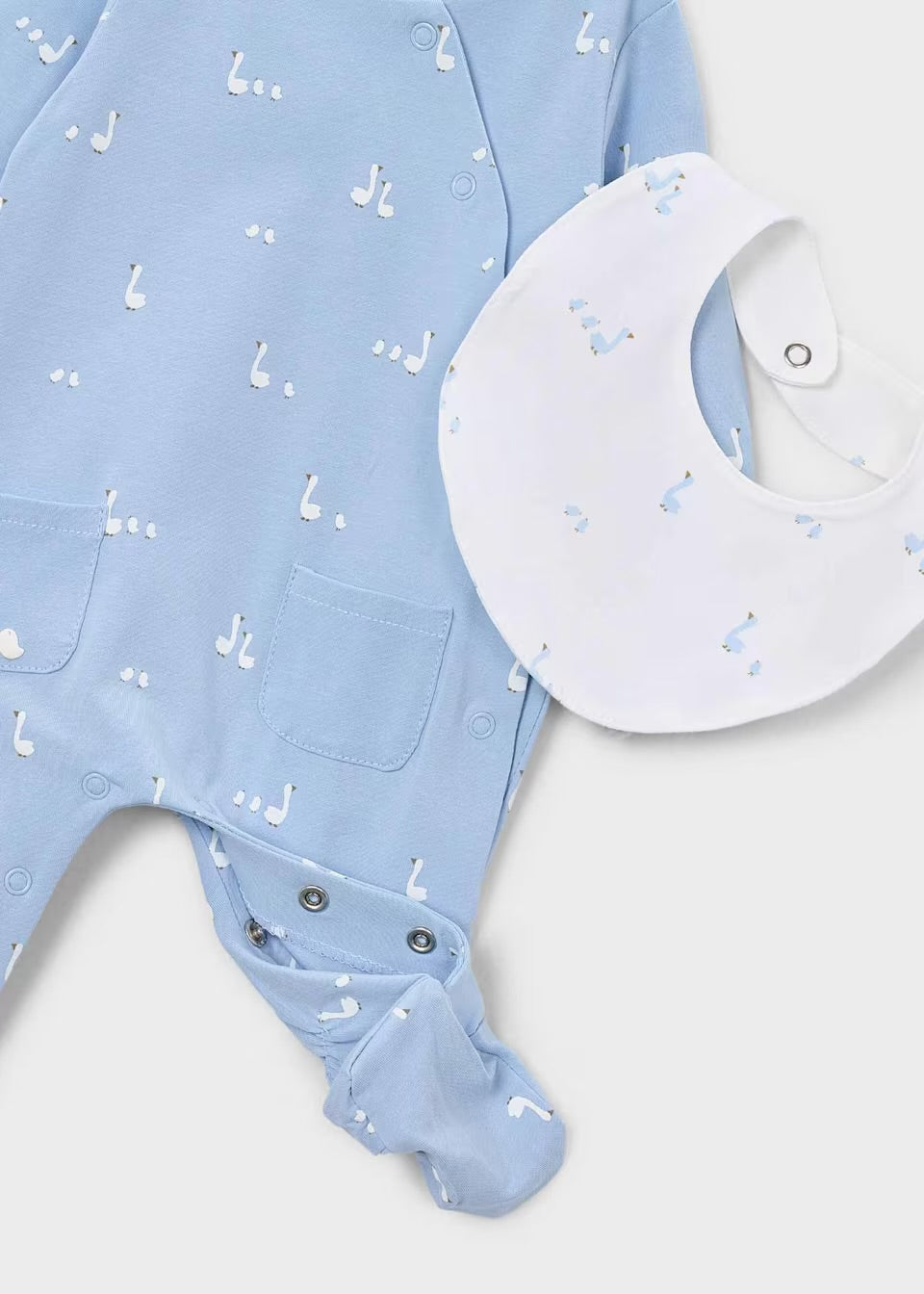 Mayoral 3 Piece Baby Romper Set 1728 Blue Ducks