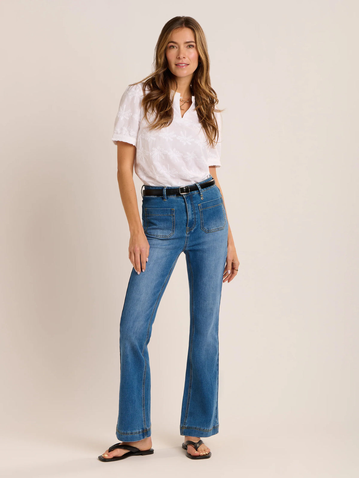 Brakeburn Womens Vanessa Embroidered Blouse