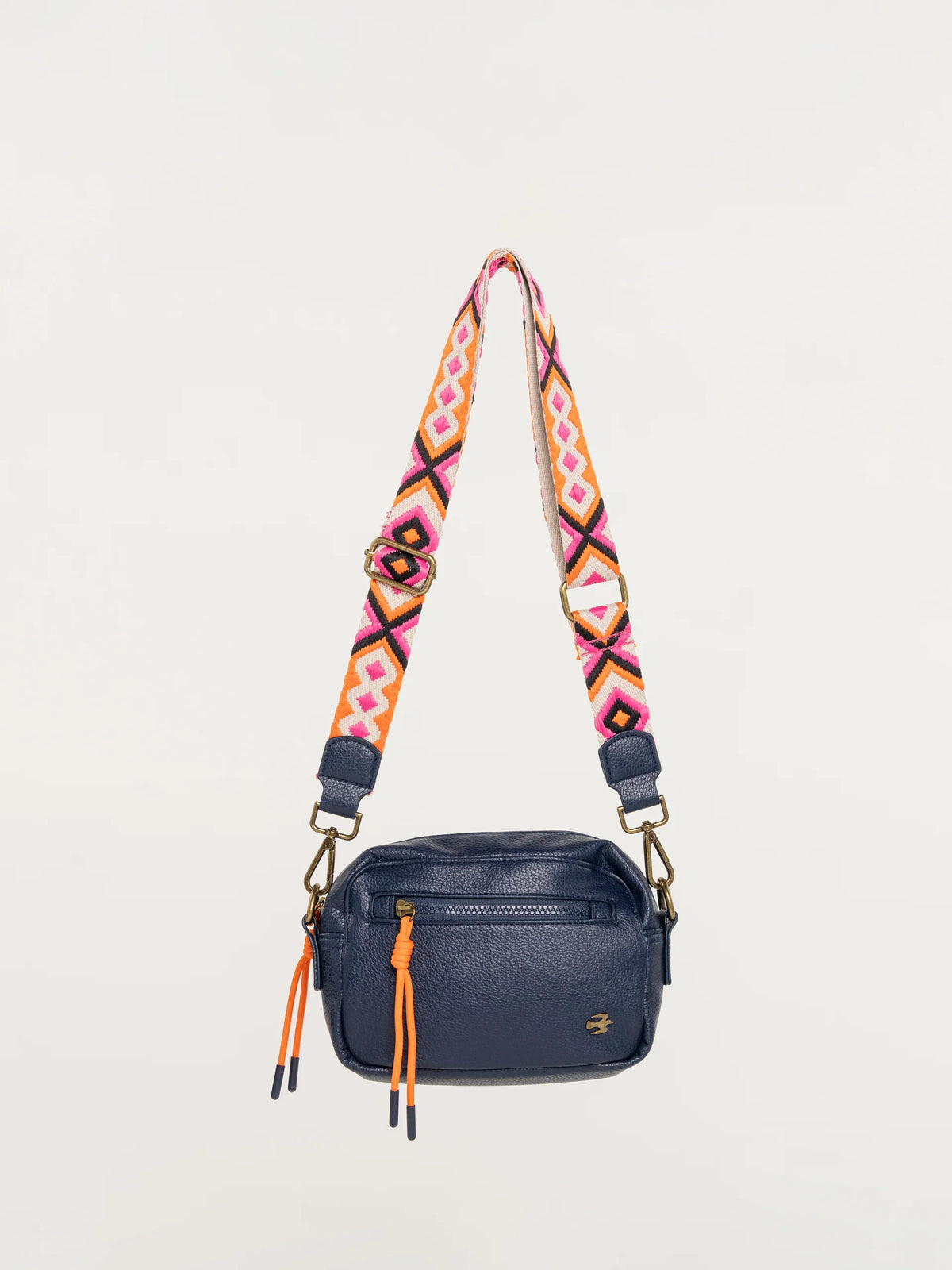 Brakeburn Sabine Navy Box Cross Body Bag Ss26