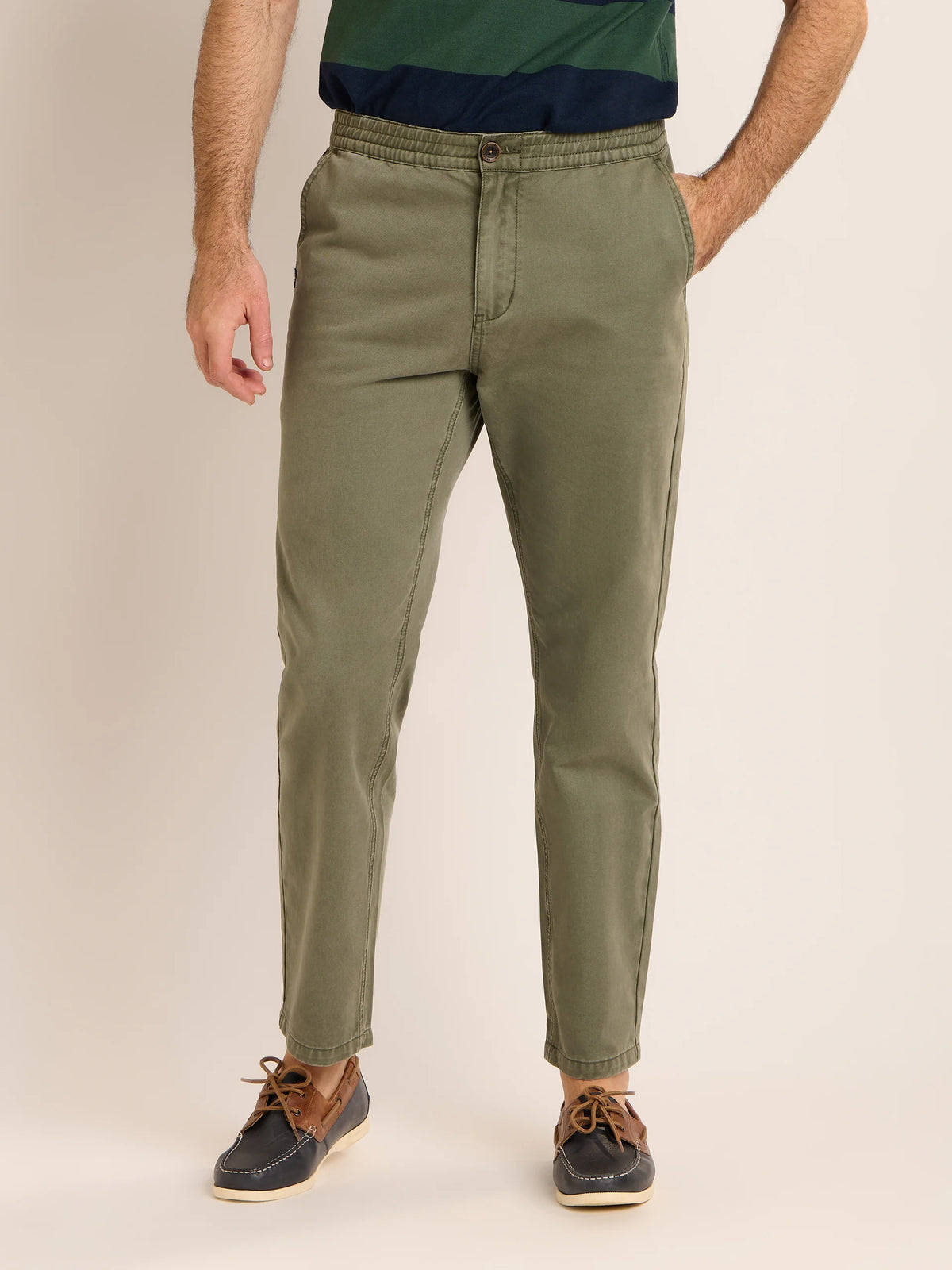 Brakeburn Mens Dodworth Chino Trousers Khaki