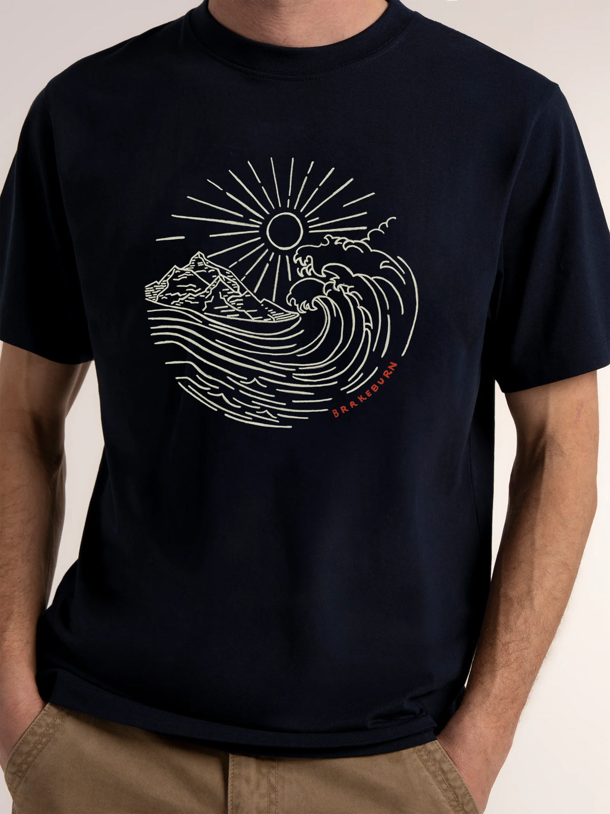 Brakeburn Mens Radstock T-Shirt Navy