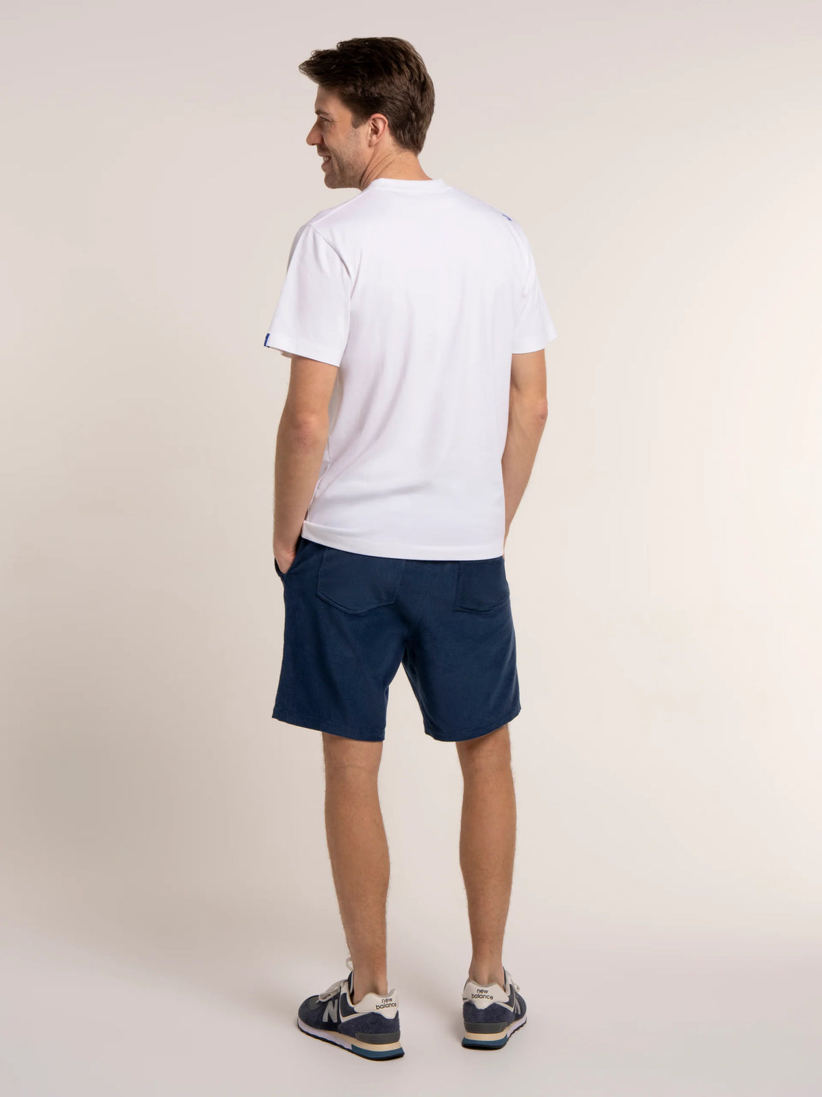 Brakeburn Mens Dalham Cord Shorts Blue