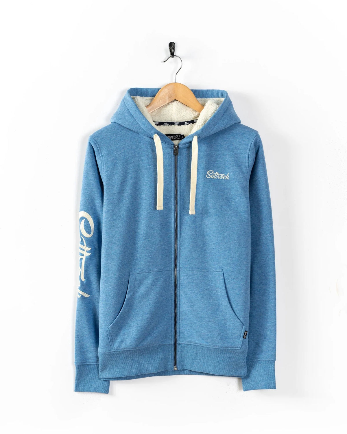 Saltrock Womens Kirst Borg Lined Hoodie Blue Clothing XS ADULT / Blue,SMALL ADULT / Blue,MEDIUM ADULT / Blue,LARGE ADULT / Blue