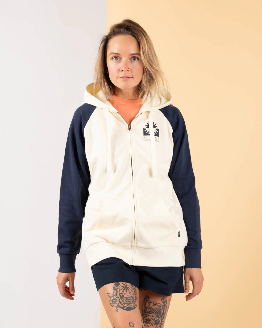 Saltrock Womens Roots Zip Hoodie Cream Clothing XS ADULT / Cream,SMALL ADULT / Cream,MEDIUM ADULT / Cream,LARGE ADULT / Cream