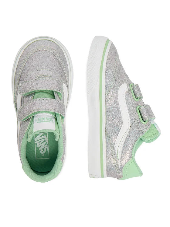 Vans Toddler Brooklyn Silver Green Vn000d7xemk1