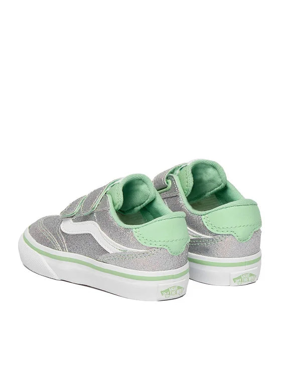 Vans Toddler Brooklyn Silver Green Vn000d7xemk1