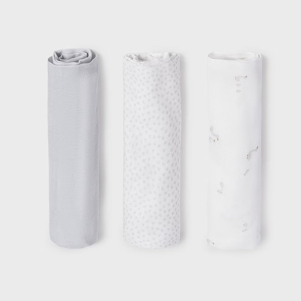 Mayoral 3 Piece Muslin Set 9060 Grey Ducks
