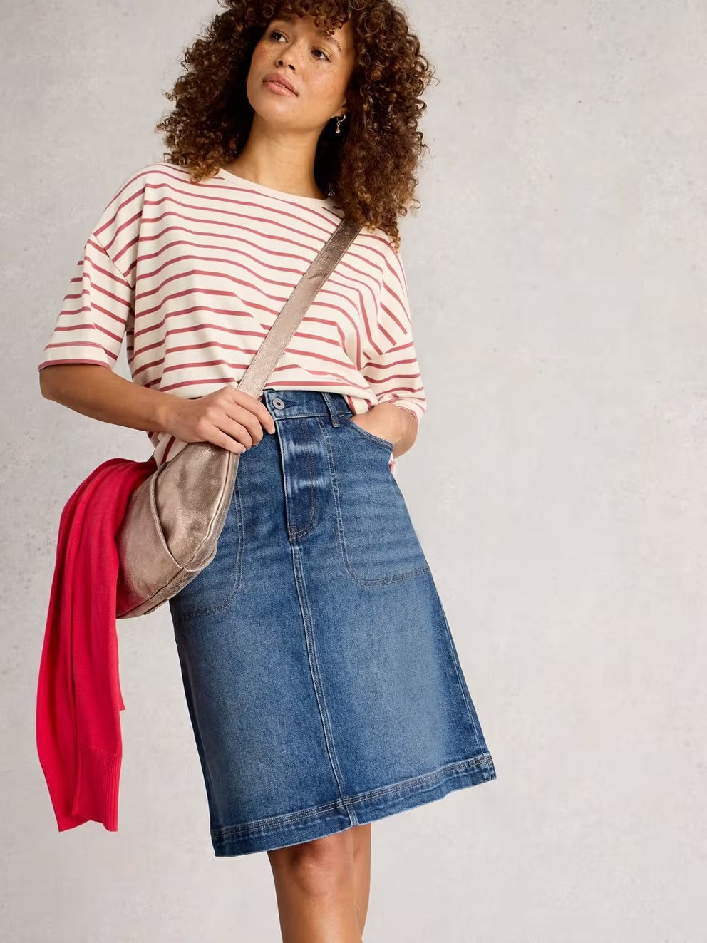 White Stuff Womens Tia Denim Skirt 444151