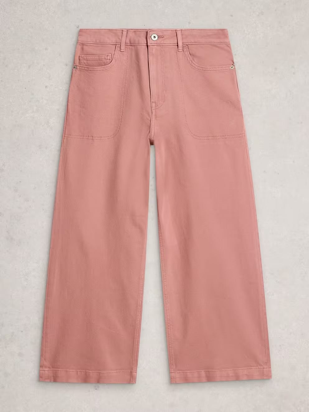 White Stuff Womens Tia Cropped Jeans 444152 Dusty Pink