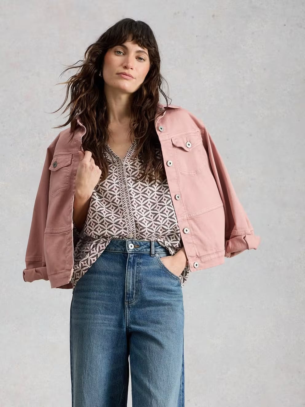 White Stuff Womens May Mix Print Top 445283 Multi