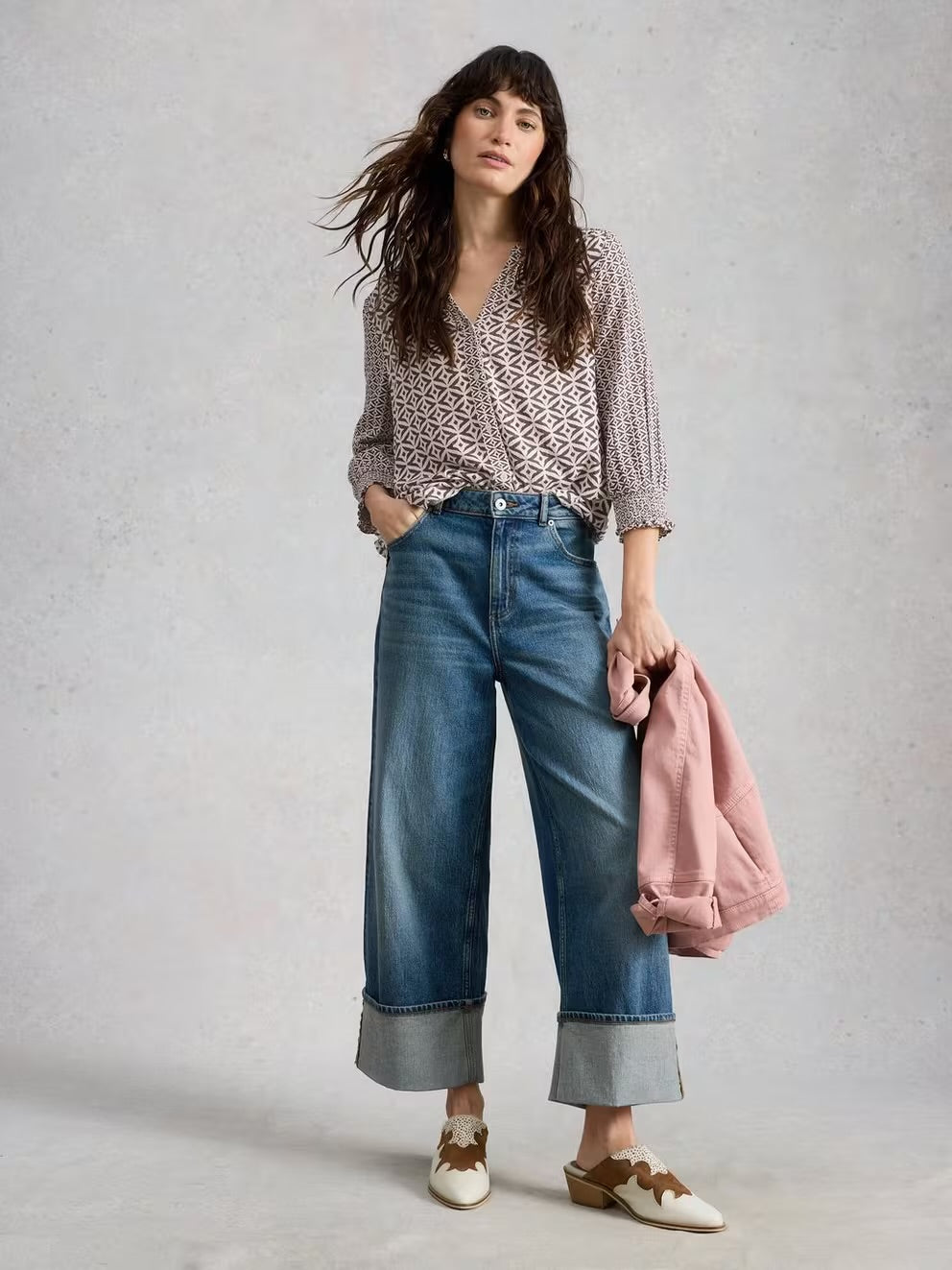 White Stuff Womens May Mix Print Top 445283 Multi