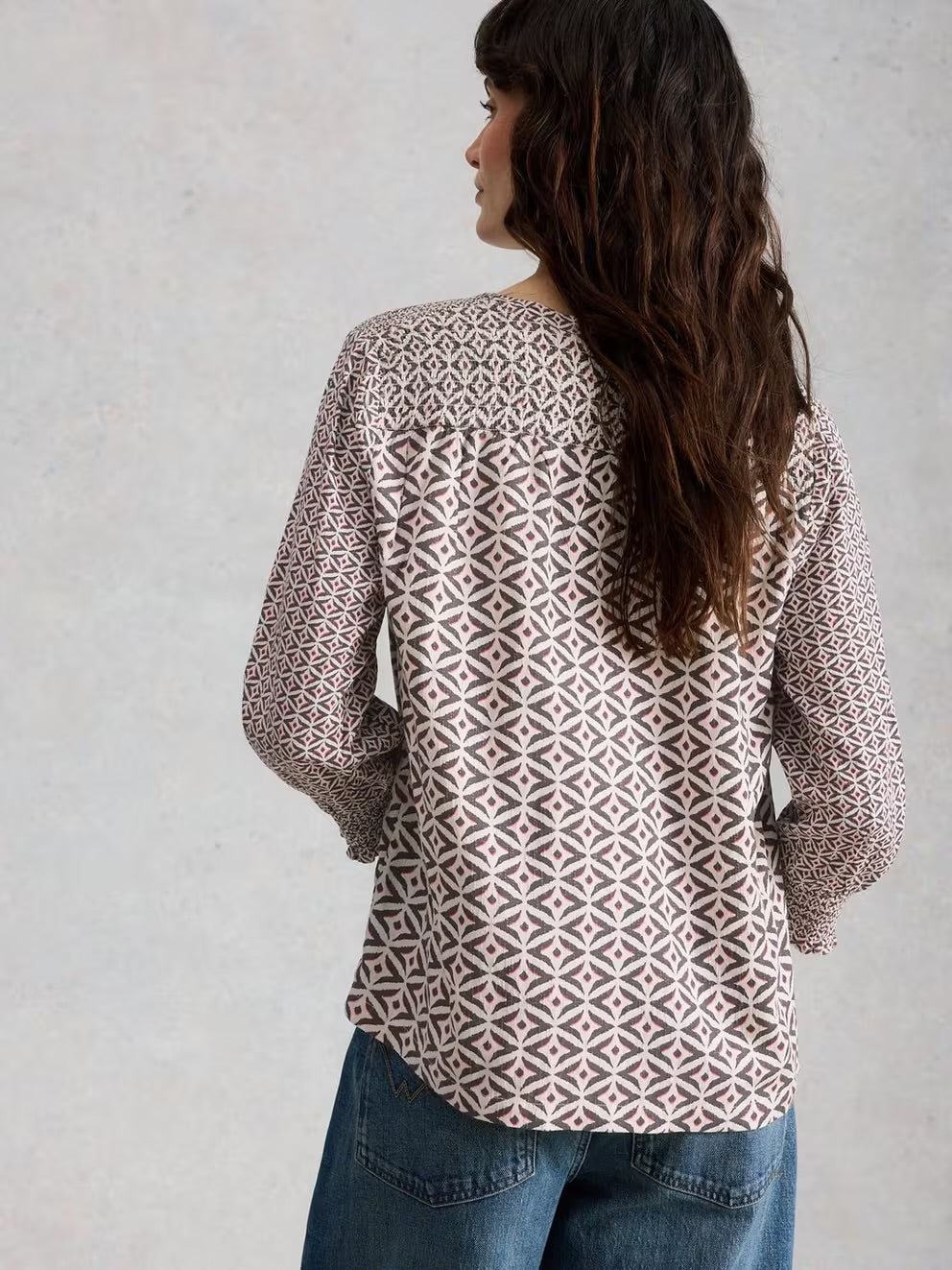 White Stuff Womens May Mix Print Top 445283 Multi