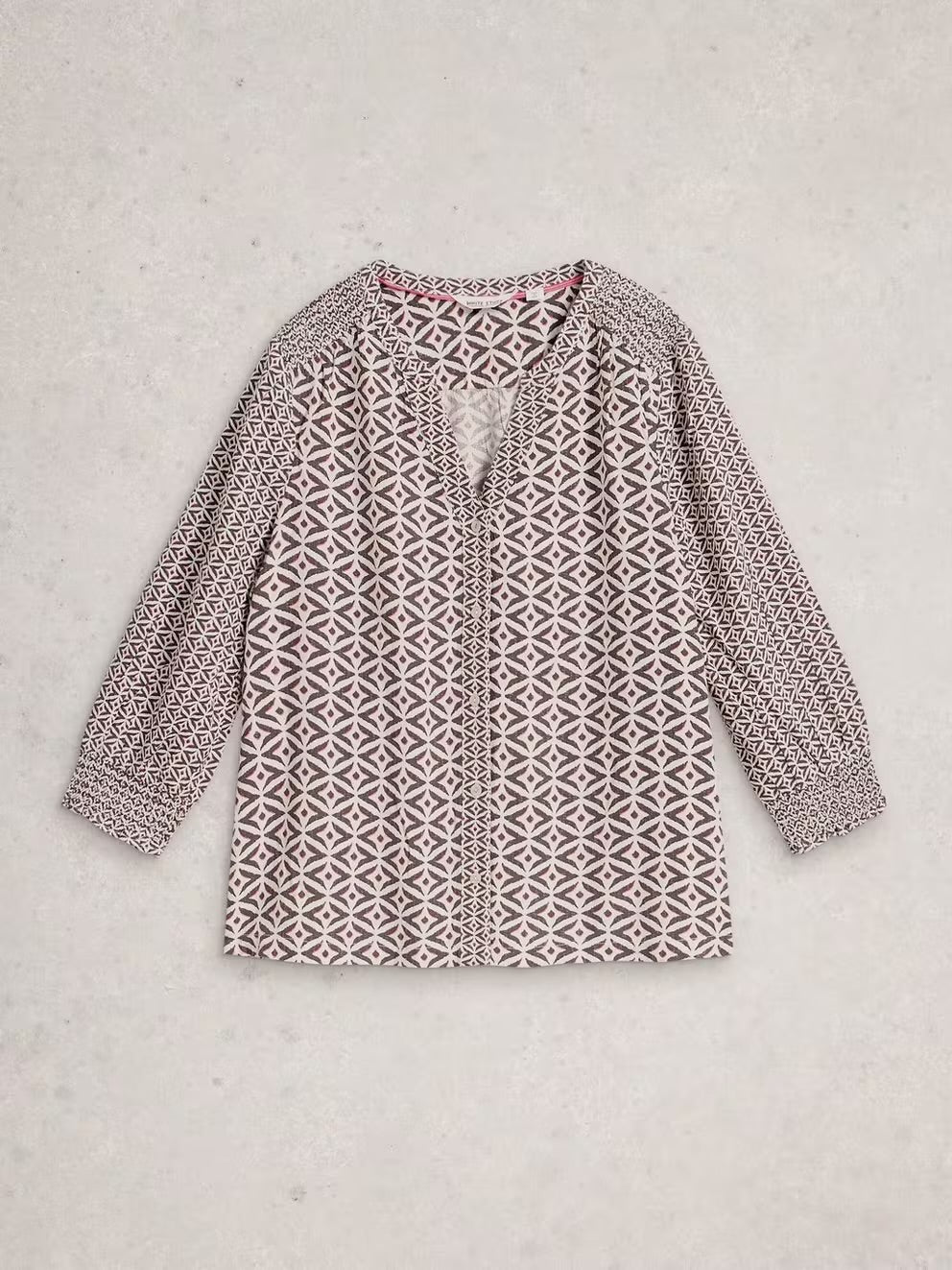 White Stuff Womens May Mix Print Top 445283 Multi