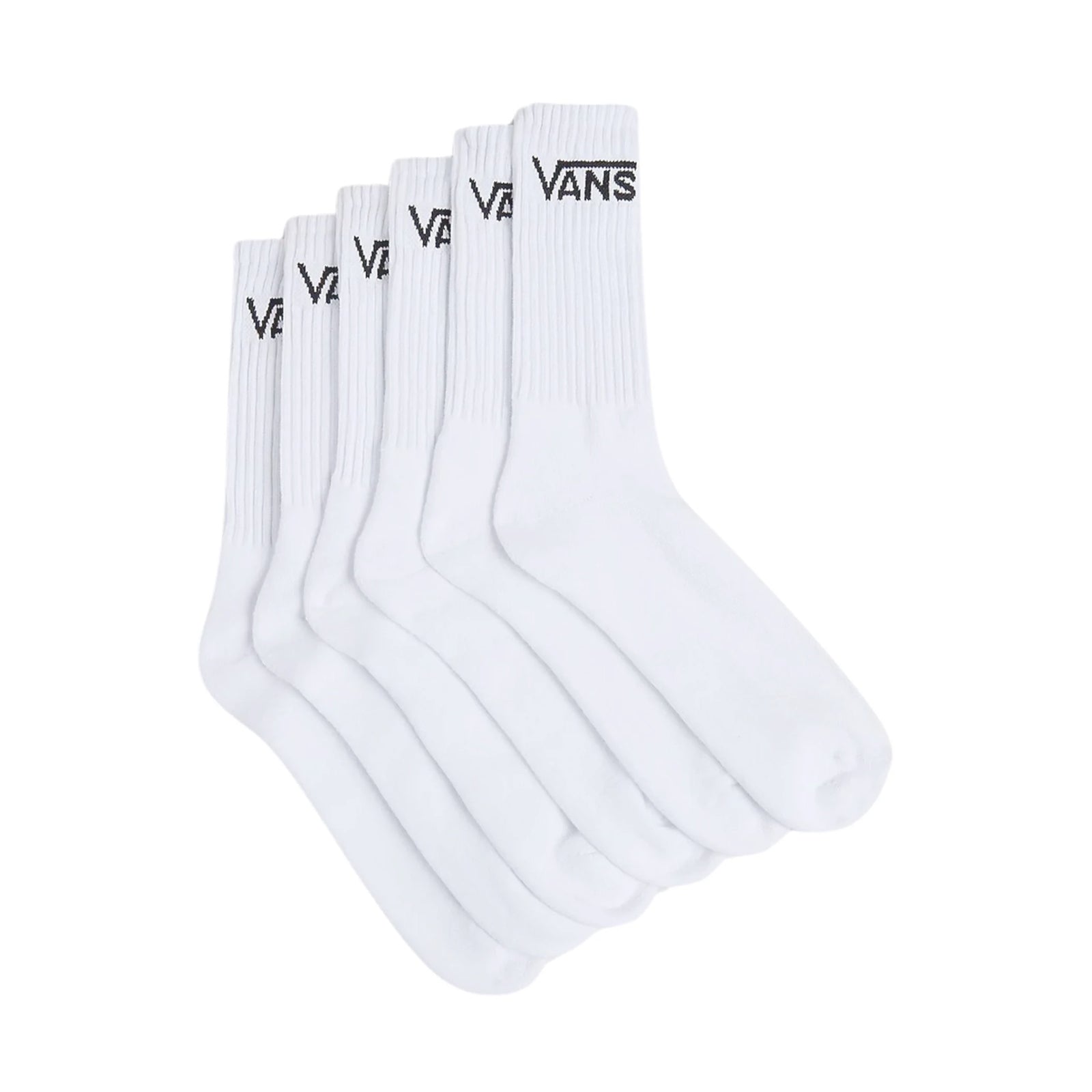 Vans 6 Pack Half Crew Adult Socks Vn000qccwht White