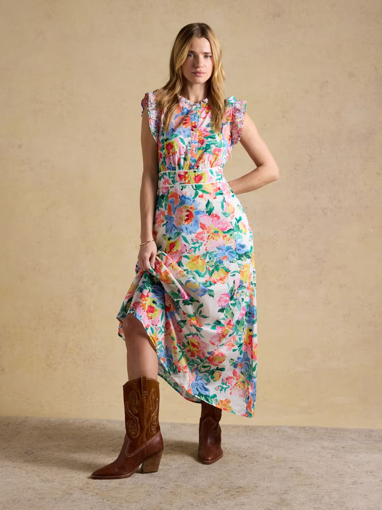 Joules Womens Samantha Maxi Dress H63480 Floral Clothing UK10 / Multi,UK12 / Multi,UK14 / Multi,UK16 / Multi,UK18 / Multi