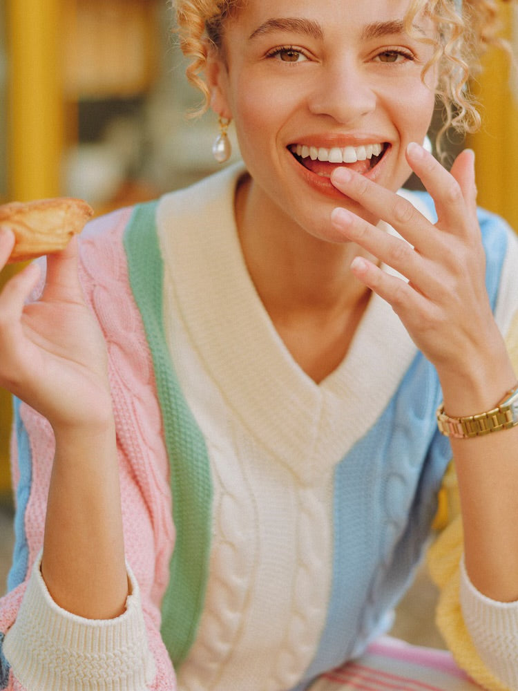 Joules Womens Dibly Multi Stripe Jumper H43003 Clothing S / Multi,M / Multi,L / Multi