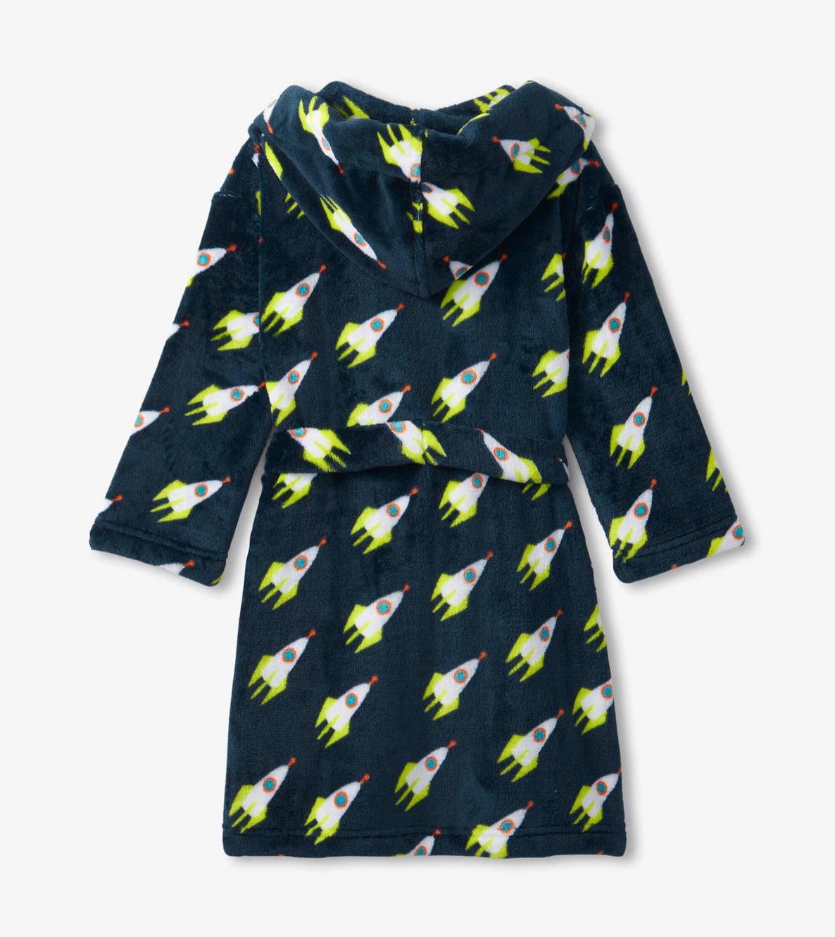 Hatley Rocket Man Fleece Dressing Gown F23ppk225 Clothing 2-3YRS / Navy,4-5YRS / Navy,6-7YRS / Navy,8-9YRS / Navy