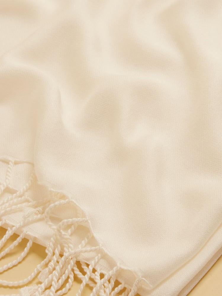 Joules Womens Ascot Large Wrap Scarf Cream Clothing ONE SIZE / Cream