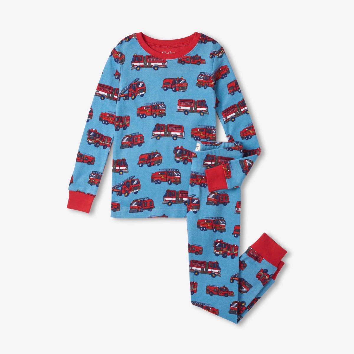 Hatley Fire Trucks Pj Set F23ftk204o Clothing 3YRS / Blue,4YRS / Blue,5YRS / Blue,6YRS / Blue,7YRS / Blue,8YRS / Blue,10YRS / Blue
