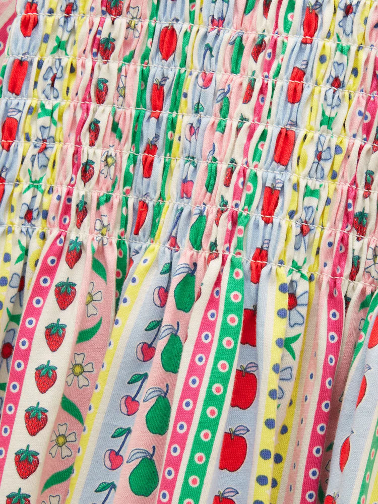 Joules Girls Gracie Dress H27172 Multi Fruit Clothing 4YRS / Multi,5YRS / Multi,6YRS / Multi,7YRS / Multi,8YRS / Multi