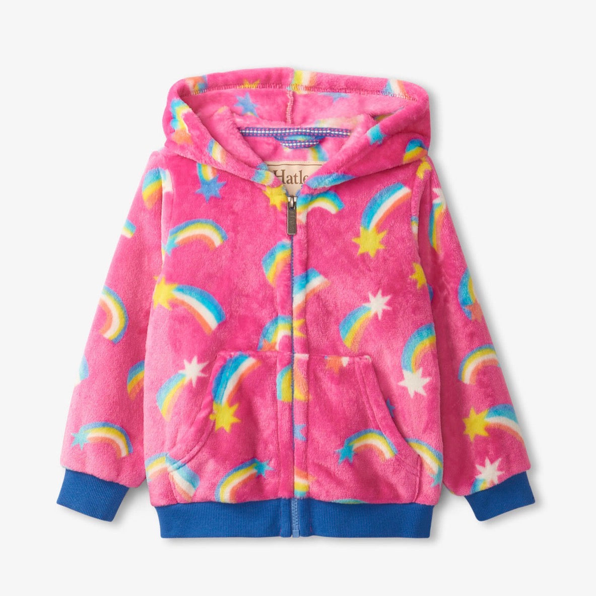 Hatley Shooting Stars Fuzzy Jacket F23ssk1551 Clothing 4YRS / Pink,5YRS / Pink,6YRS / Pink,7YRS / Pink,8YRS / Pink,10YRS / Pink,12YRS / Pink