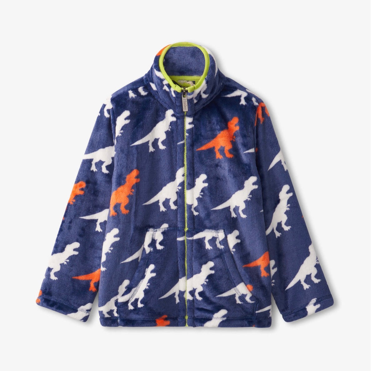 Hatley T-Rex Fuzzy Fleece F23trk241 Clothing 2YRS / Blue,3YRS / Blue,4YRS / Blue,5YRS / Blue,6YRS / Blue,7YRS / Blue,8YRS / Blue