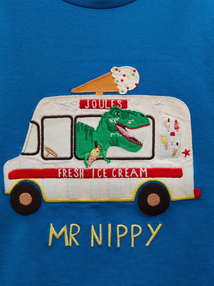 Joules Boys Archie Mr Nippy T-Shirt W38094 Blue Clothing 2YRS / Blue,3YRS / Blue,4YRS / Blue,5YRS / Blue,6YRS / Blue