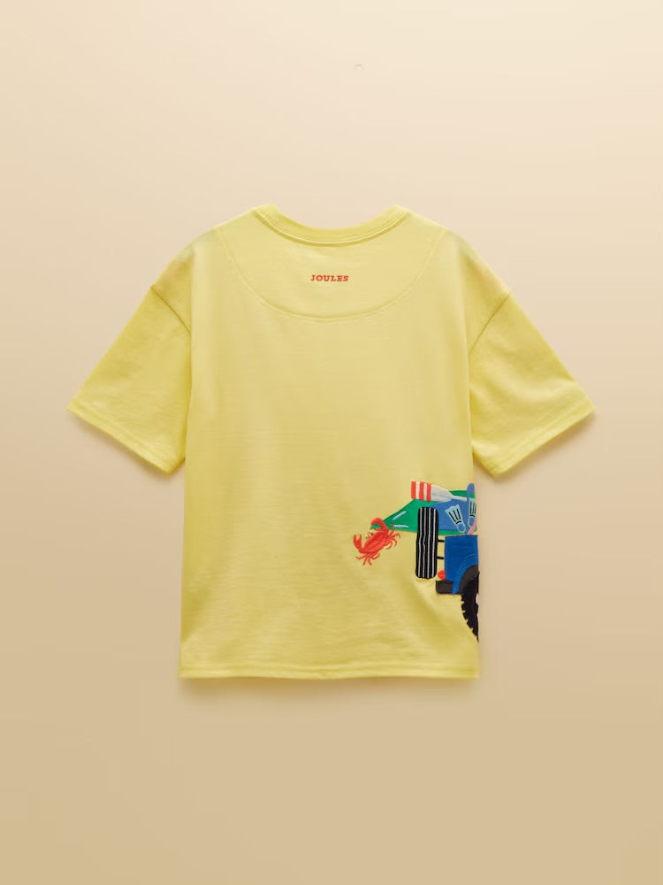 Joules Boys Archie T-Shirt W38111 Yellow Clothing 2YRS / Yellow,3YRS / Yellow,4YRS / Yellow,5YRS / Yellow,6YRS / Yellow