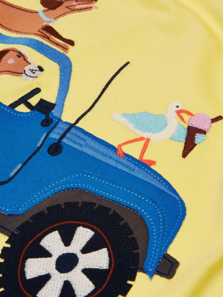 Joules Boys Archie T-Shirt W38111 Yellow Clothing 2YRS / Yellow,3YRS / Yellow,4YRS / Yellow,5YRS / Yellow,6YRS / Yellow