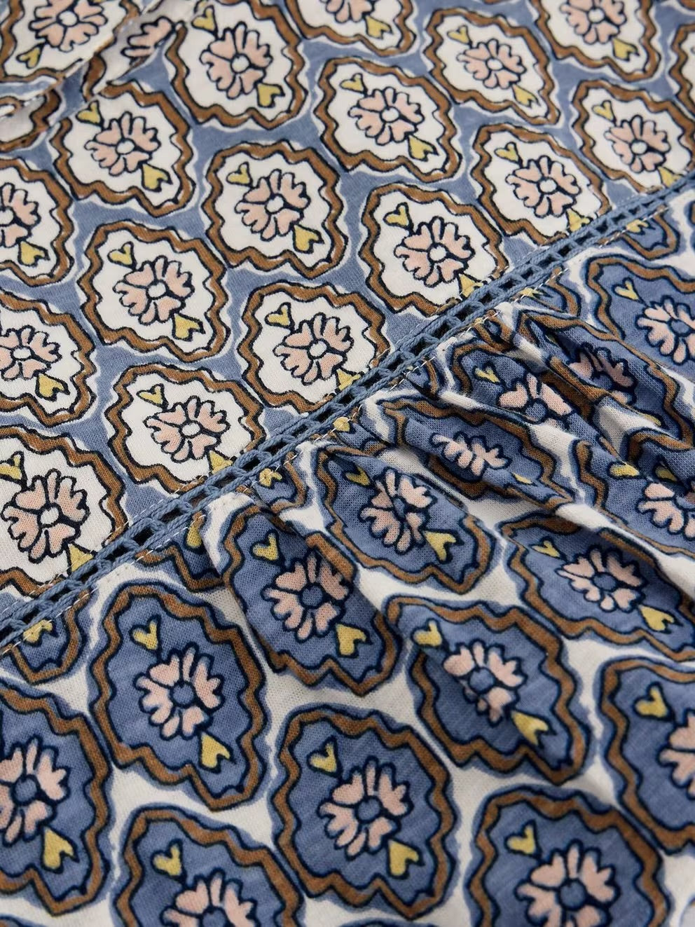 White Stuff Womens Amy Shirt 445845 Blue Print Clothing UK8 / Blue,UK10 / Blue,UK12 / Blue,UK14 / Blue,UK16 / Blue