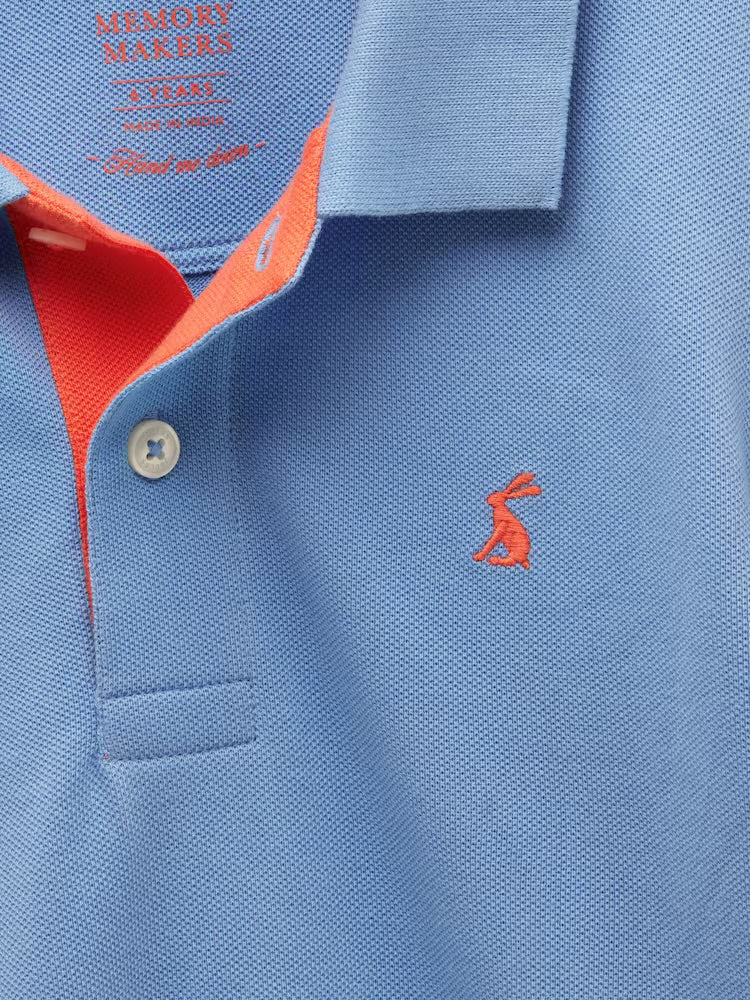 Joules Boys Woody Polo Shirt H27-334 Blue Clothing 4YRS / Blue,5YRS / Blue,6YRS / Blue,7YRS / Blue,8YRS / Blue