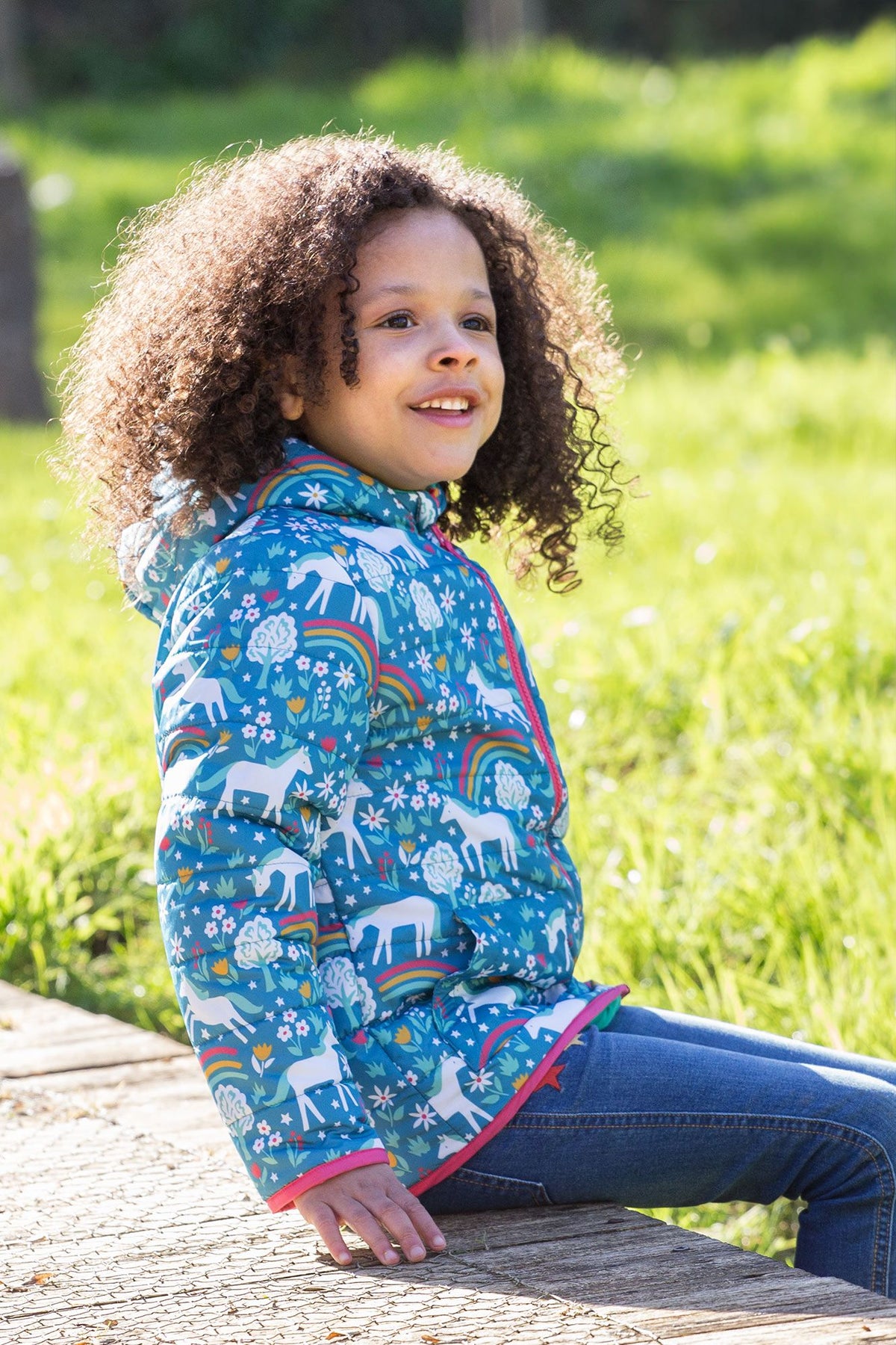 Frugi Toasty Trail Reversible Coat 500041A4wdhr Wild Horses Clothing 2-3YRS / Multi,3-4YRS / Multi,4-5YRS / Multi,5-6YRS / Multi,6-7YRS / Multi,7-8YRS / Multi