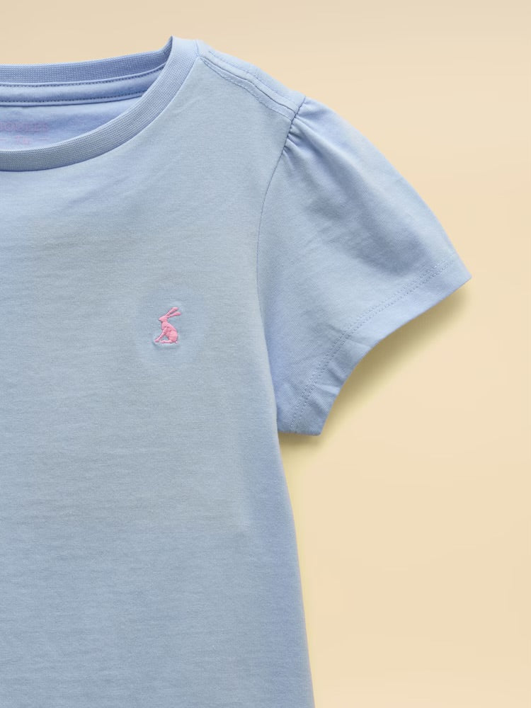 Joules Girls Lets Go T-Shirt W37971 Blue Clothing 4YRS / Blue,5YRS / Blue,6YRS / Blue,7YRS / Blue,8YRS / Blue