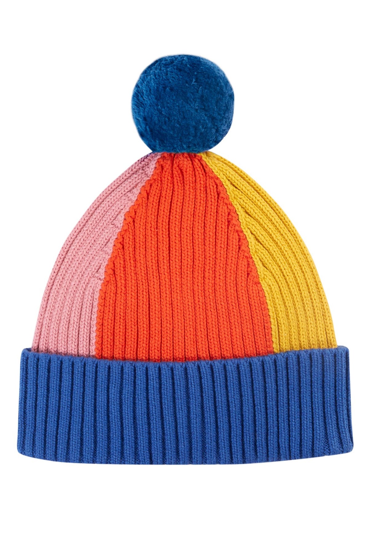 Frugi Rainbow Rib Bobble Hat 500045A4btrw Clothing 2-6YRS / Multi,6-10YRS / Multi