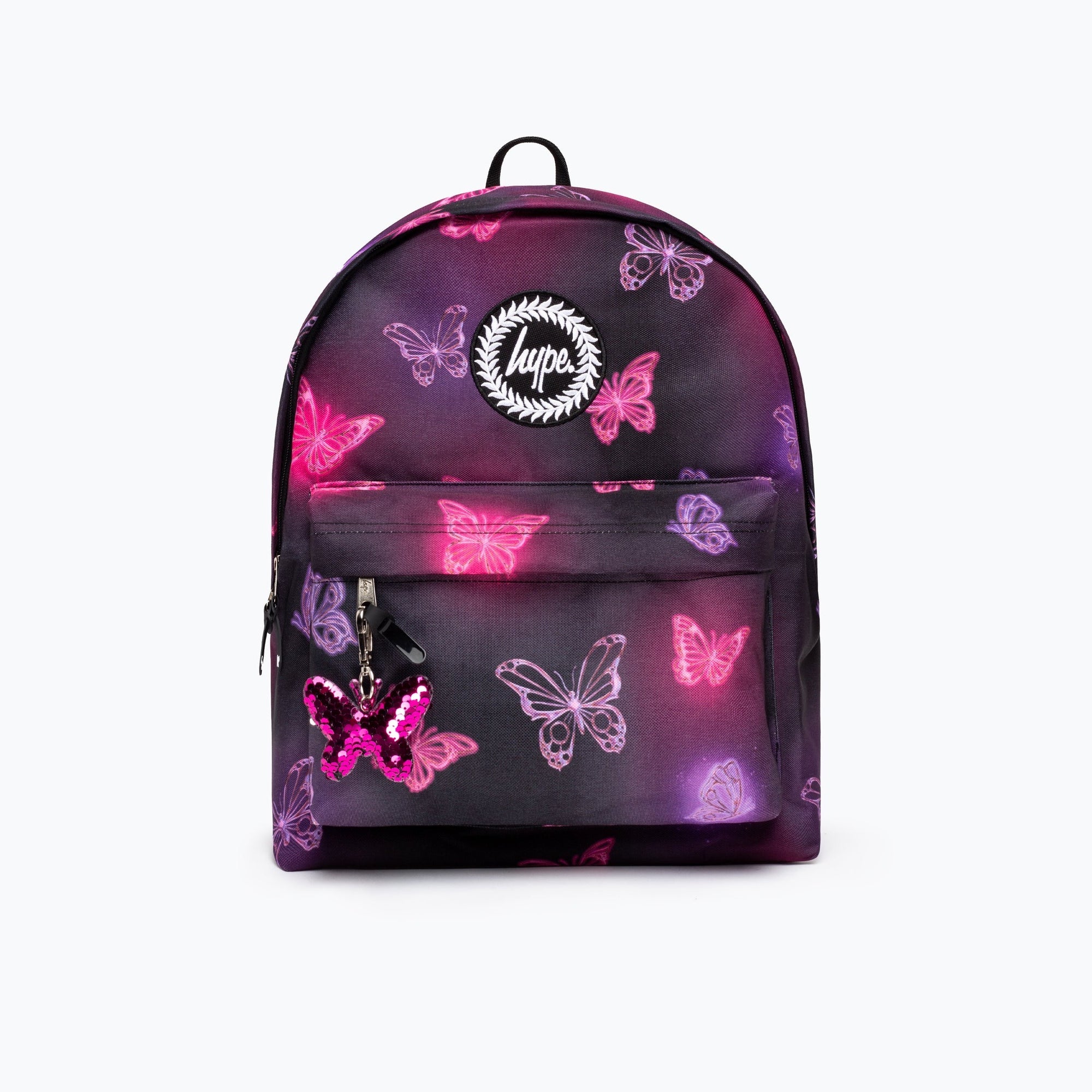 Hype Pink Purple Glow Butterfly Backpack Xucb-011 Accessories ONE SIZE / Multi