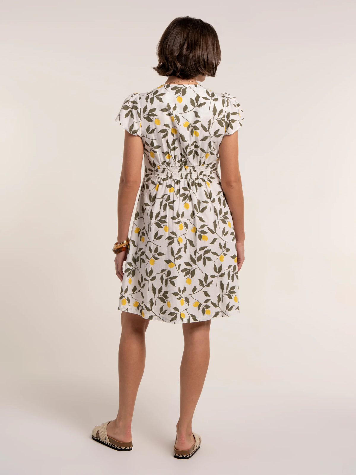 Brakeburn Womens Renata Dress Lemons Print