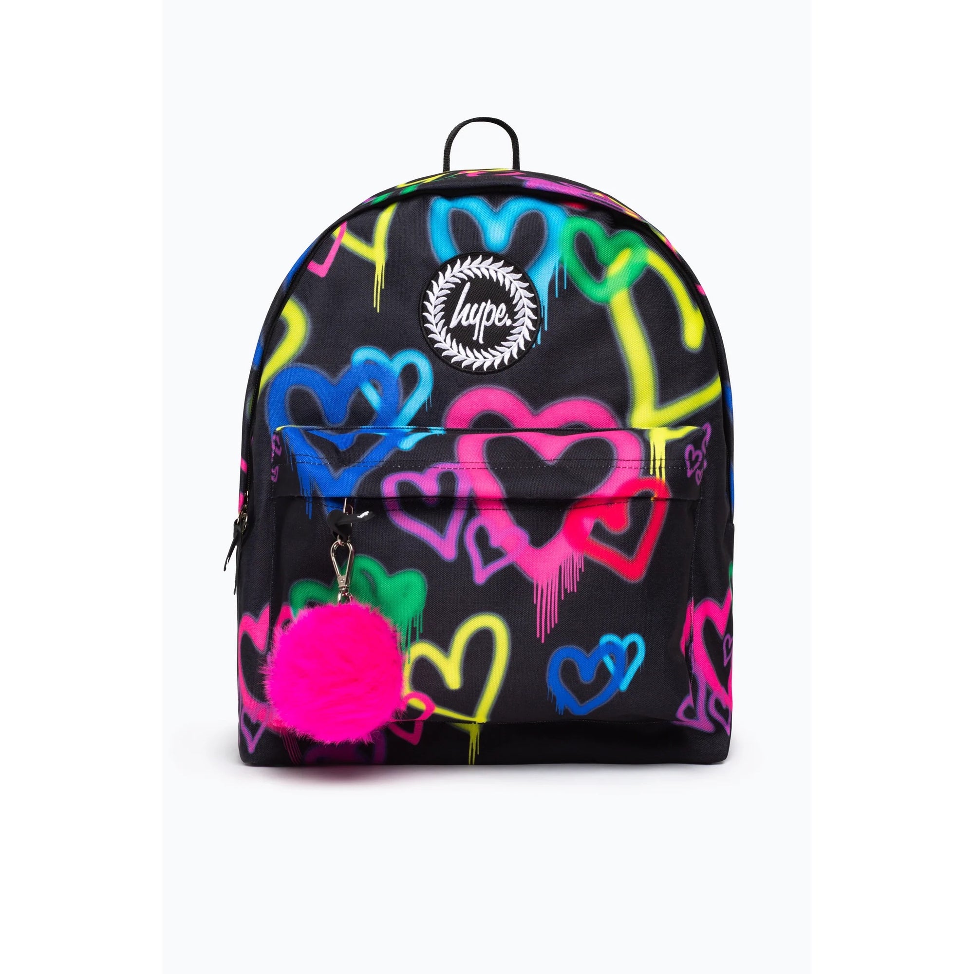 Hype Black Graffiti Heart Backpack Rtlr201 Accessories ONE SIZE / Multi