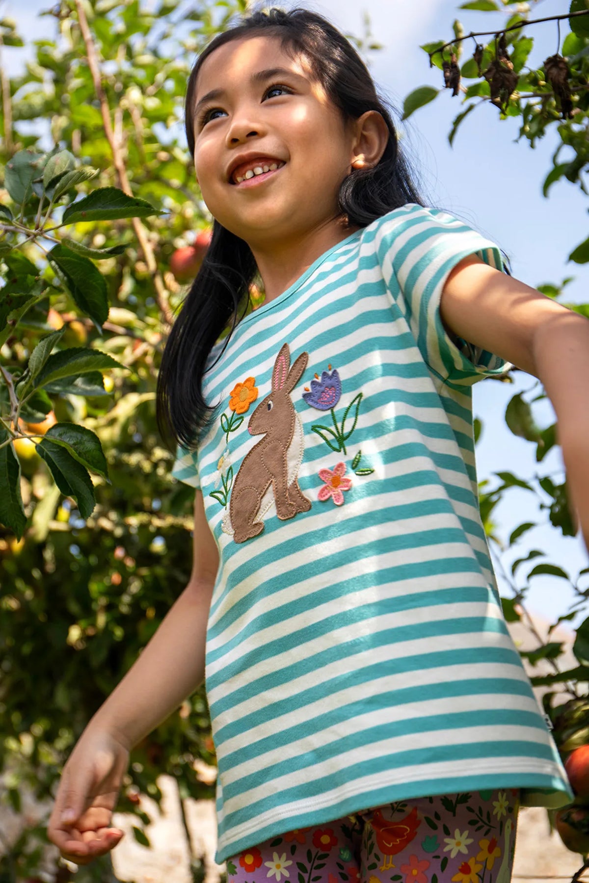 Frugi Lindsey T-Shirt 502086S6lhnj Rabbit Clothing 2-3YRS / Seagrass,3-4YRS / Seagrass,4-5YRS / Seagrass,5-6YRS / Seagrass,6-7YRS / Seagrass,7-8YRS / Seagrass,8-9YRS / Seagrass,1-2 YRS / Seagrass