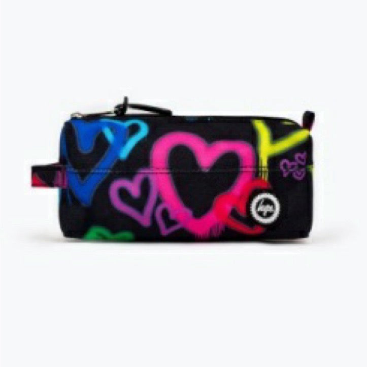 Hype Graffiti Heart Pencil Case Xucb262 Accessories ONE SIZE / Multi