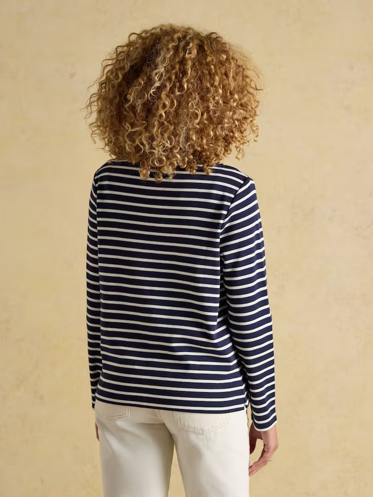Joules Womens Harbour Top N58-841 Navy White Stripe Clothing UK8 / Navy,UK10 / Navy,UK12 / Navy,UK14 / Navy